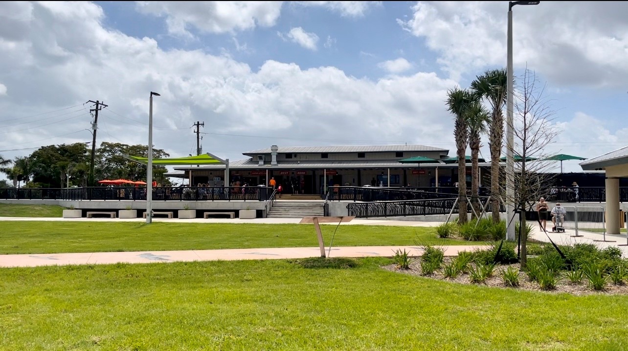 Welcome center of the newly renovated Everglades Holiday Park.