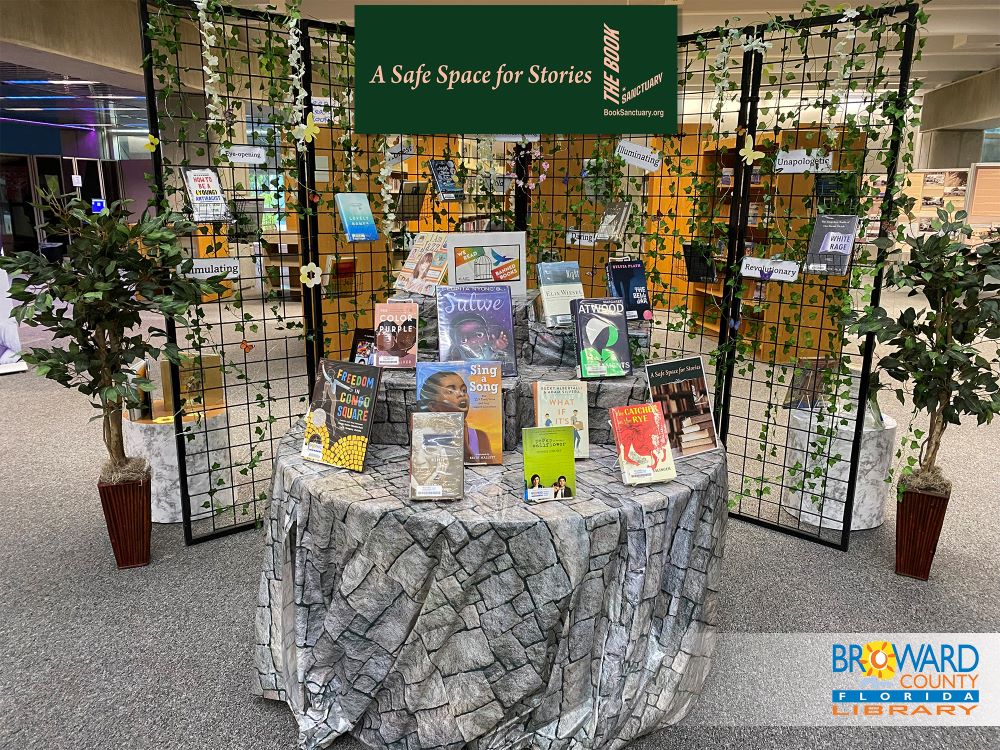 Broward County Library Book Sanctuaries are safe spaces for stories.