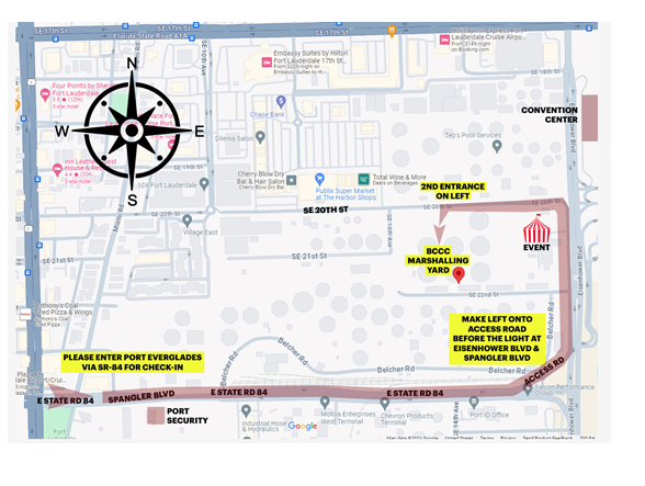 Port Everglades Marshalling Yard Map