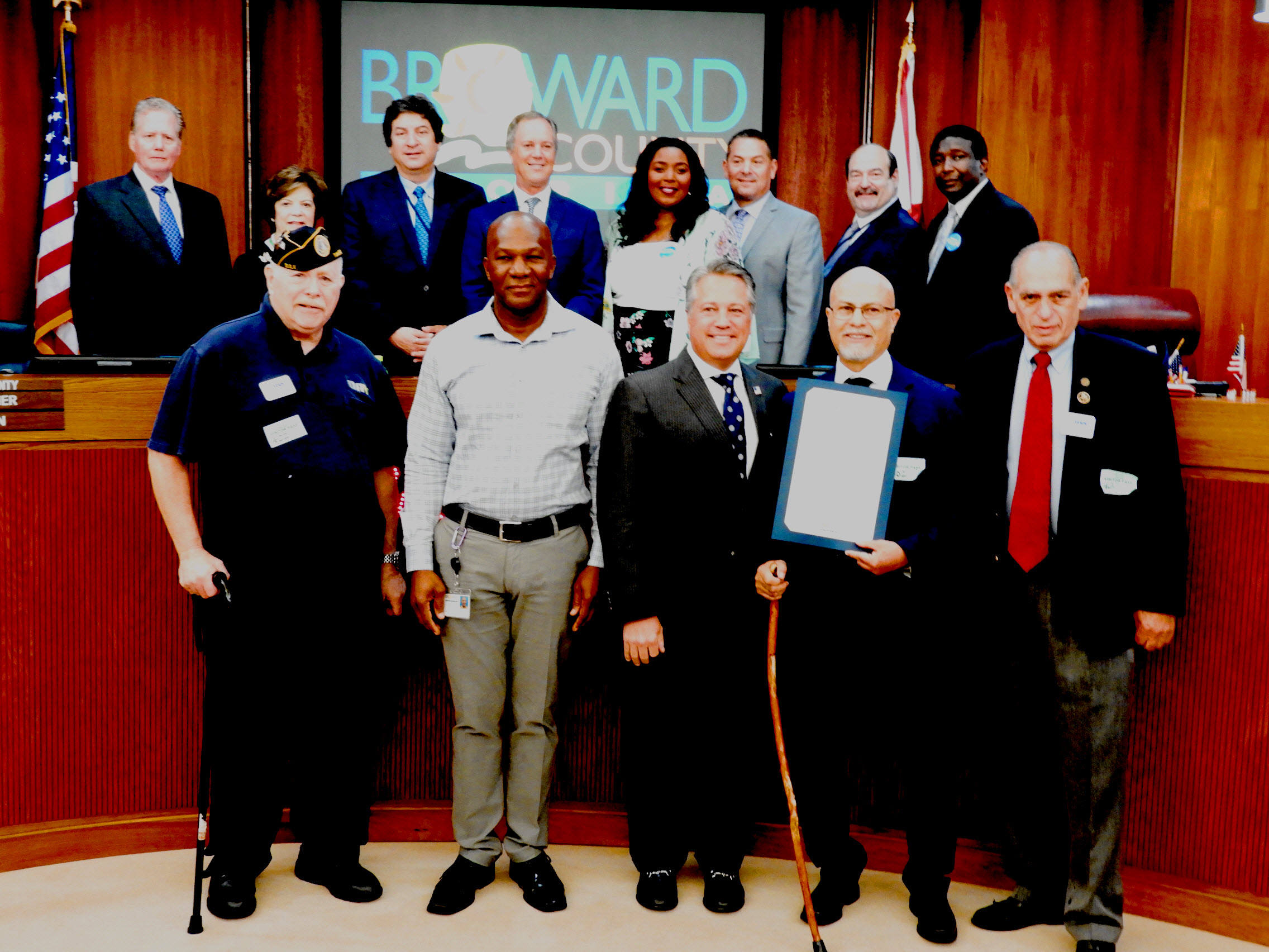 Broward County is now officially a Purple Heart County.  