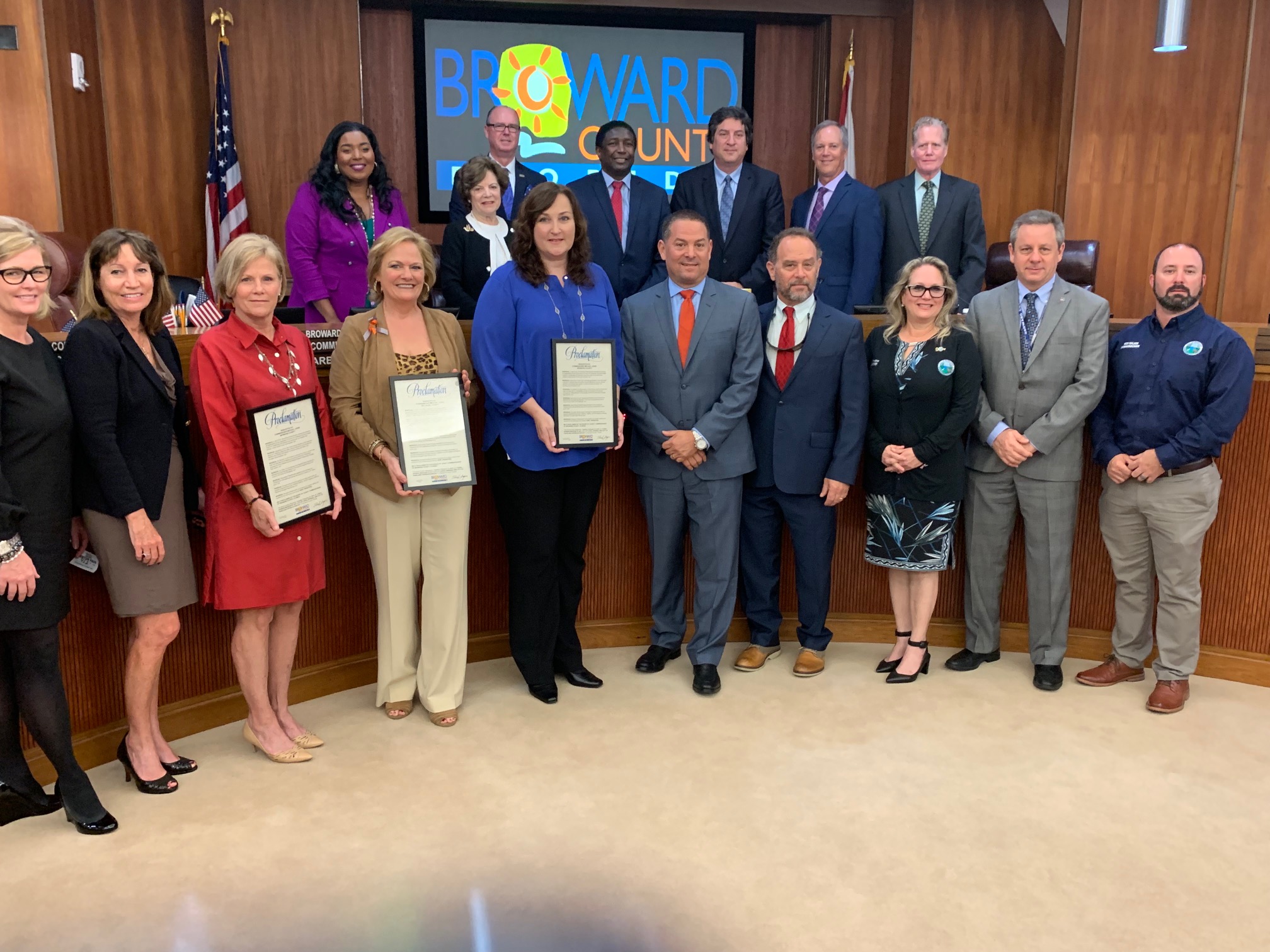 Coral Springs Museum of Art, City of Coral Springs, City of Parkland Appreciation Day proclaimed by Broward Commission on February 12, 2019. 