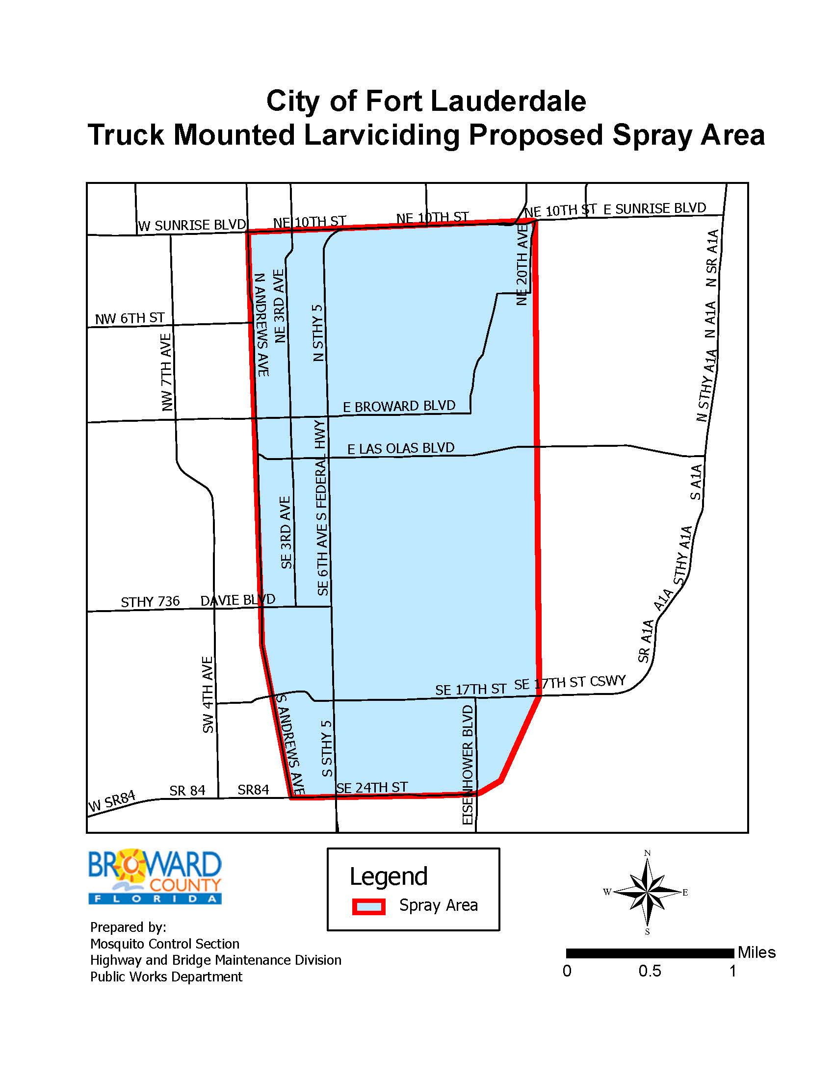 Fort Lauderdale Proposed Spray Area
