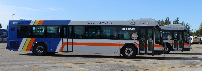 The new design features the signature silver and royal blue colors of BCT buses and the County logo colors.