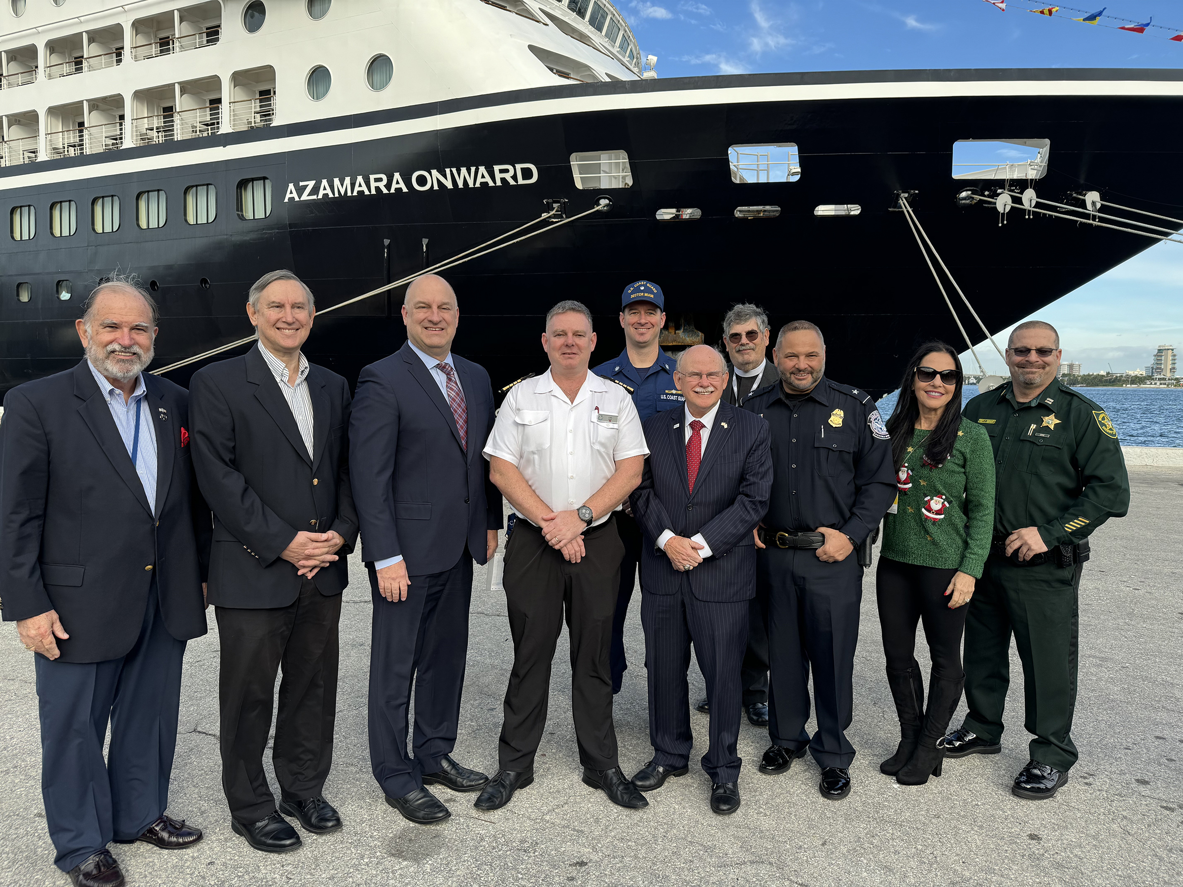 Today, Port Everglades officially welcomed Azamara Cruises for the first time and Azamara Onward to its new South Florida winter homeport during a traditional dockside plaque-and-key ceremony. As a portal to the world, the greater Fort Lauderdale seaport is an ideal fit for the luxury small-ship cruise line that offers sailings to destinations around the globe.