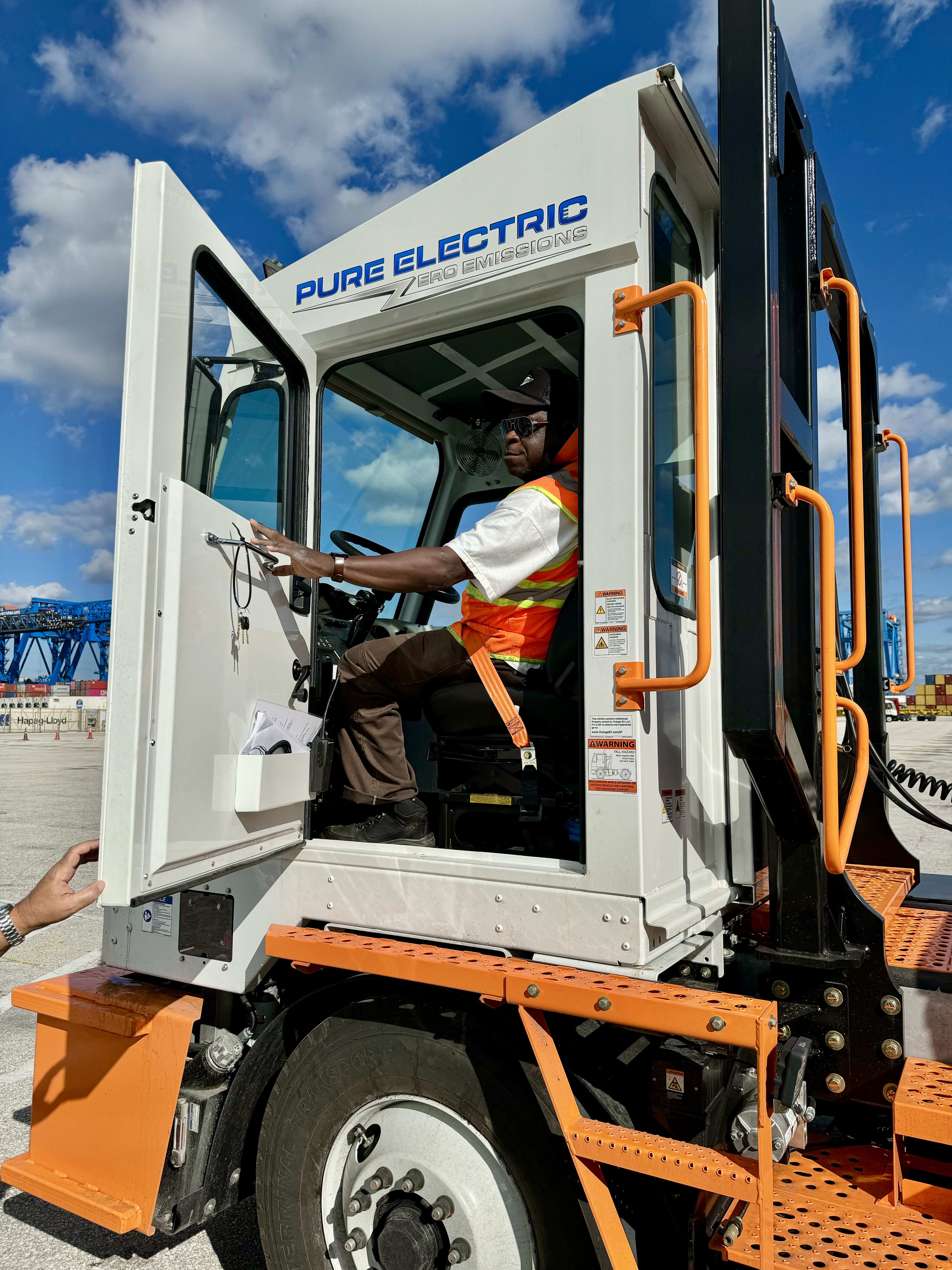 In addition to eliminating diesel exhaust and emissions, Orange EV reports that the Class 8 trucks are designed to handle the most demanding needs of port operations, making their product an ideal choice for Port Everglades which handles more than 1 million TEUs (twenty-foot equivalent units) annually and has a reliable intermodal operation with a near-dock rail system and immediate access to the interstate. 