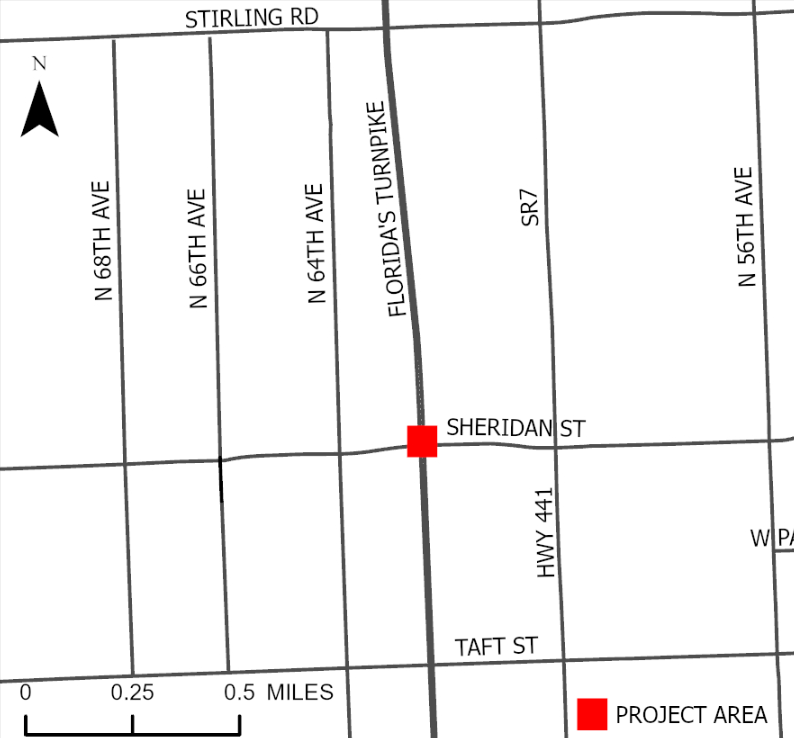 Map of bridge repair location