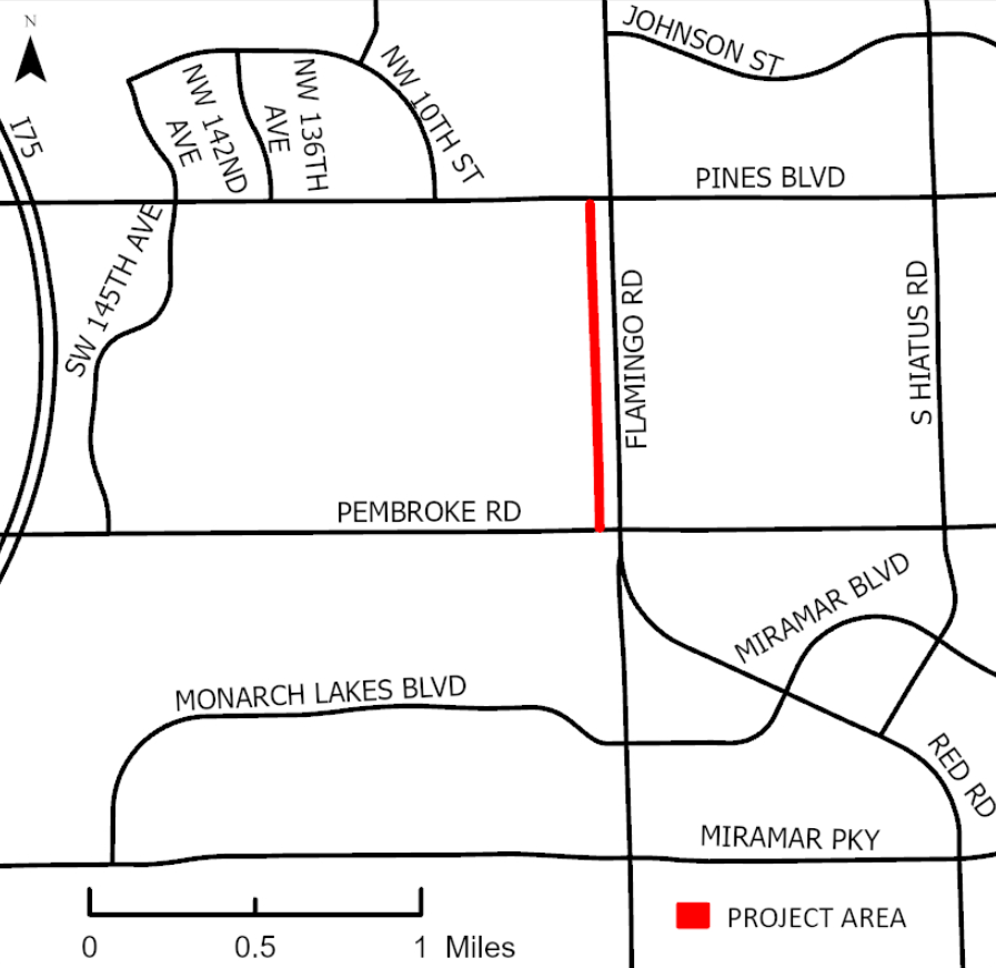 Flamingo Greenway Project Map