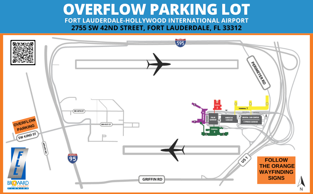 FLL Overflow Parking Lot Map